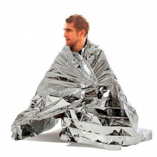 Manta térmica de supervivencia plata