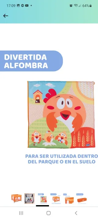 Parque infantil Chicco con bolsa de viaje
