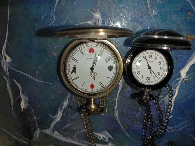 Lote 2 Colgantes Reloj Bolsillo