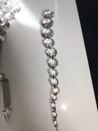 Colgante cristal roca lanza prisma Bohemia