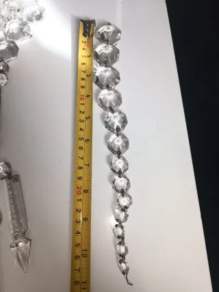 Colgante cristal roca lanza prisma Bohemia