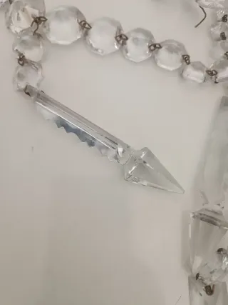 Colgante cristal roca lanza prisma Bohemia