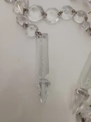 Colgante cristal roca lanza prisma Bohemia