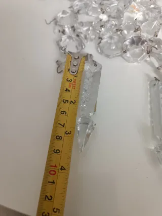 Colgante cristal roca lanza prisma Bohemia