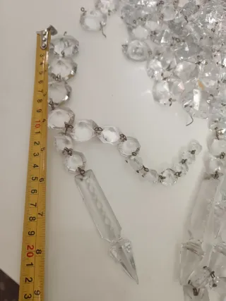 Colgante cristal roca lanza prisma Bohemia