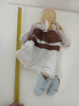 Bambola Antica Stoffa Celluloide 50cm Vintage