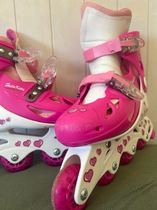 Patines en línea rosas talla 34-35