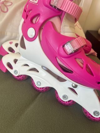 Patines en línea rosas talla 34-35
