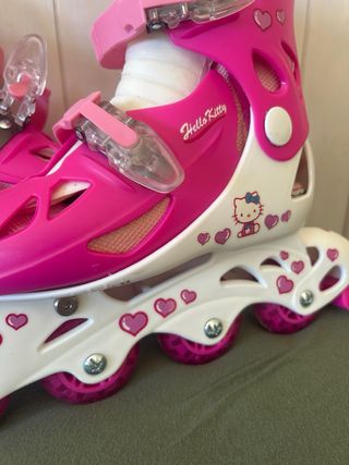 Patines en línea rosas talla 34-35