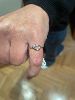 Anillo Oro 18K con Circonitas