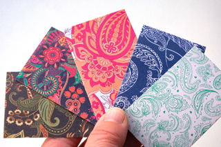 Sobres pequeños hechos a mano