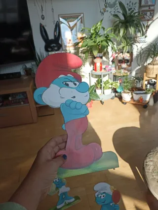 Figuras Pitufos para colgar