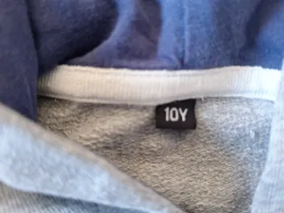 Felpa bimbo 10 anni grigia con zip