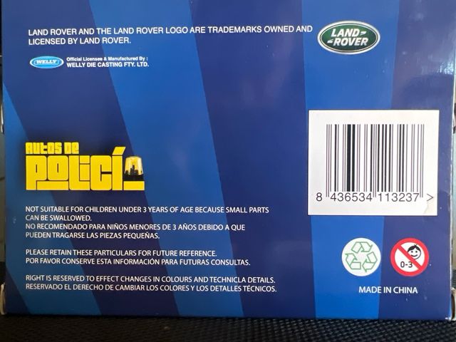 2 Land Rover Defender Guardia Civil Welly 1/36