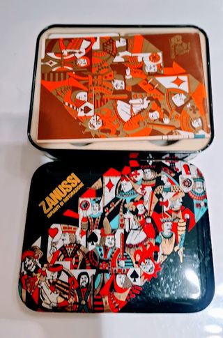 Caja Lata Vintage Modiano Cartas Bridge