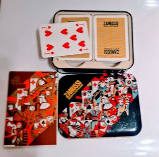 Caja Lata Vintage Modiano Cartas Bridge