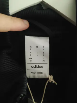 Chándal Adidas Negro Rayas Blancas