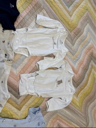 Set 7 body neonato stampe miste 3-6 mesi 62 cm