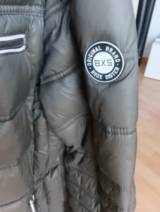 Chaqueta BXS acolchada verde militar Talla M