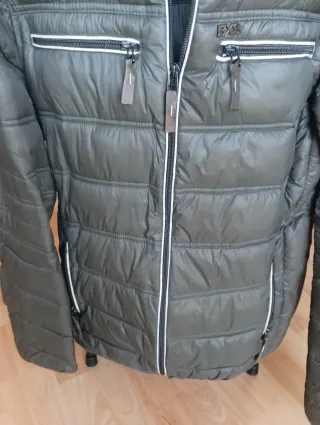 Chaqueta BXS acolchada verde militar Talla M