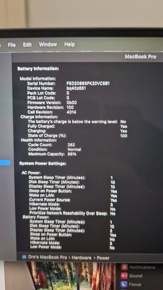 MacBook Pro 16" M1 Pro 16GB 512GB