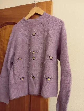 Jersey Sfera Morado Flores