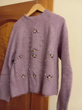 Jersey Sfera Morado Flores