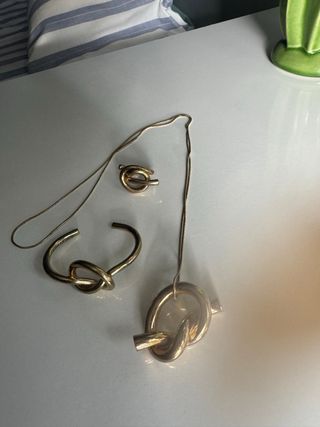 Bimba y Lola Colgante, Anillo y Pulsera Dorados