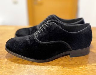 Zapatos Zara Terciopelo Negro