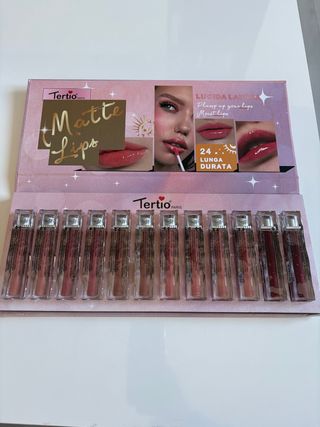 Pack 10 Labiales Tertio Matte Lips