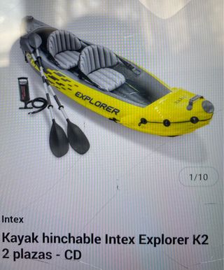 Kayak hinchable Intex Explorer K2 2 plazas