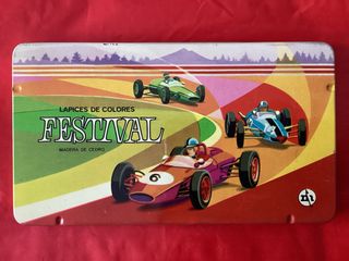 Scatole di 12 matite colorate MASATS modello FESTIVAL in legno di cedro