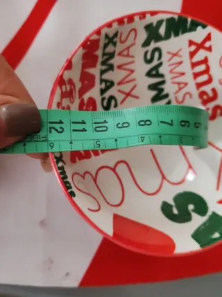 Set ciotoline natalizie e tegliera