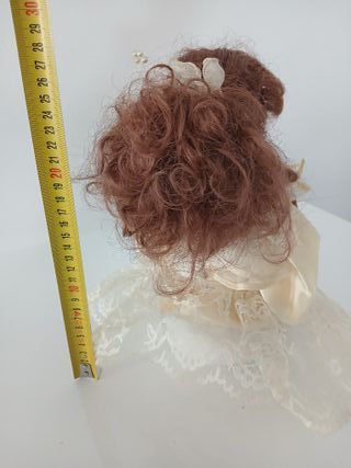 Antica Bambola in Ceramica Porcellana 25cm Vintage