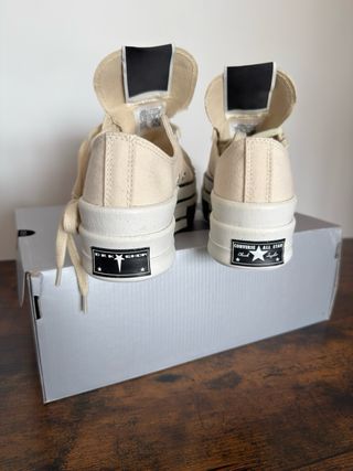 Converse Drkshdw Rick Owens Marfil 40,5 y 41