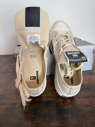Converse Drkshdw Rick Owens Marfil 40,5 y 41