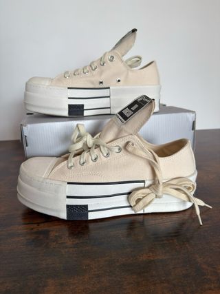 Converse Drkshdw Rick Owens Marfil 40,5 y 41