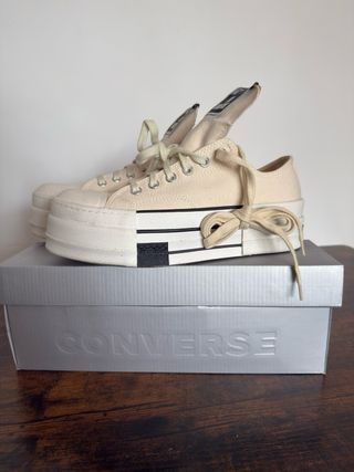 Converse Drkshdw Rick Owens Marfil 40,5 y 41