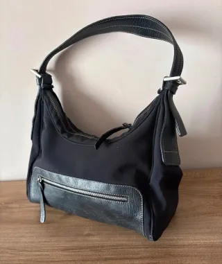 Borsa Hogan Pelle e Tessuto Nera