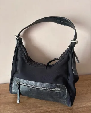 Borsa Hogan Pelle e Tessuto Nera