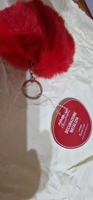 Portachiavi Cuore Rosso Peluche