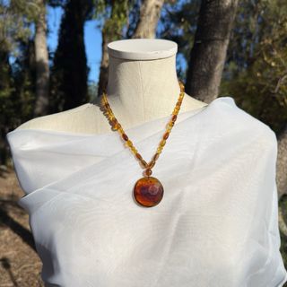 Collar de ámbar natural