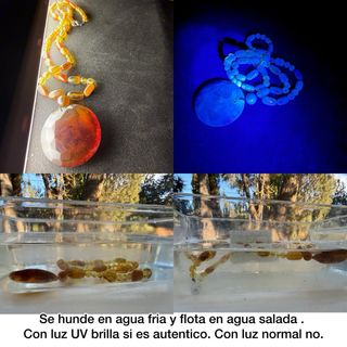 Collar de ámbar natural