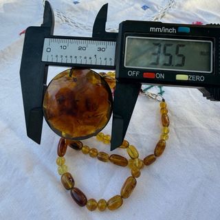 Collar de ámbar natural
