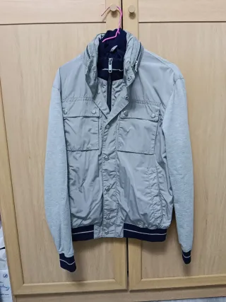 Chaqueta Zara Talla S Beige/Gris