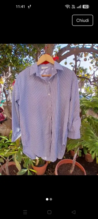 Camicia donna Terranova righe bianche nere