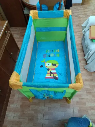 Cuna de viaje OLMITOS azul