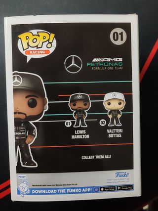 Funko Pop! Lewis Hamilton 01 Racing Mercedes