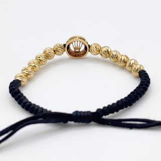 Pulsera Oro 18K, Corona y Bolas, 6.94gr, 18cm