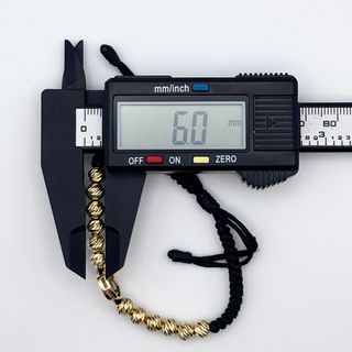 Pulsera Oro 18K, Corona y Bolas, 6.94gr, 18cm